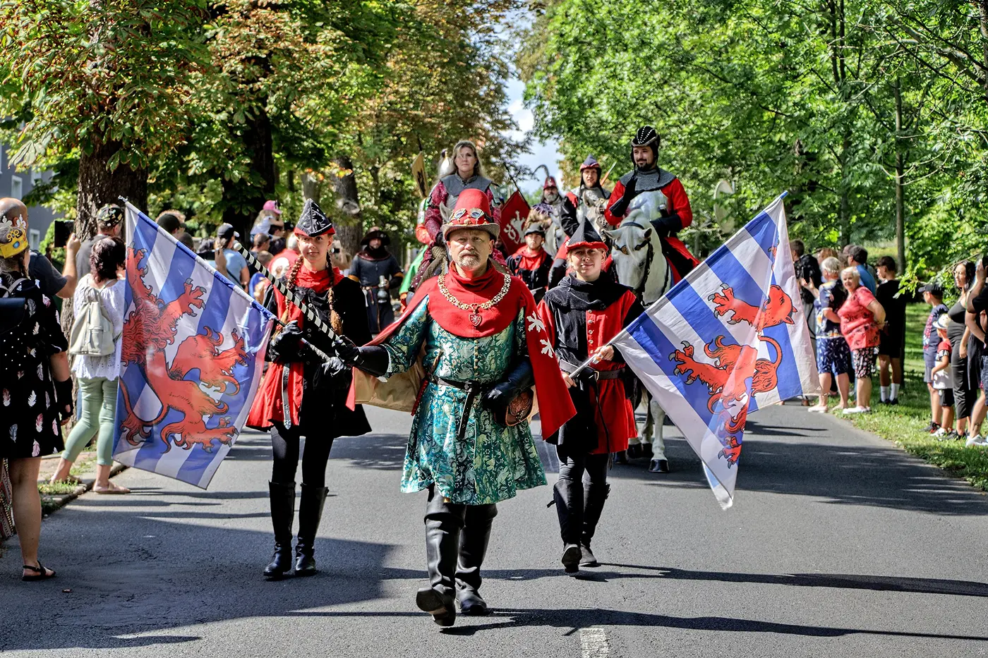 Příjezd Karla IV. do Kadaně